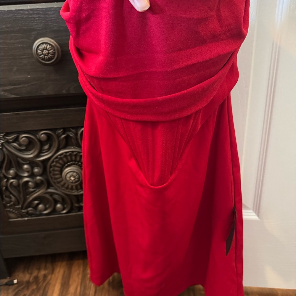 Lulu's Vibrant Red Dress